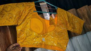 Vibrant Yellow Silk Jacquard Chaniya Choli Set | D