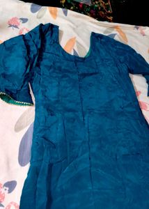 Embroidered Teal Kurta