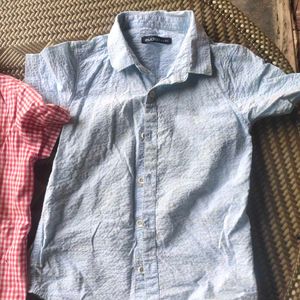 Light Blue Textured Shirt