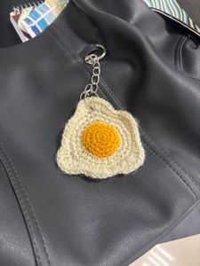 Handmade Crochet Egg Bag Charm 🥚 | Cute Keychain