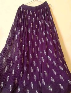 Embroidered Purple lehnga choli 💜