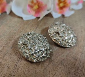 Unique Textured Vintage Statement Earrings