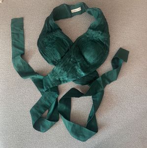 Emerald Green Wrap Halter Top