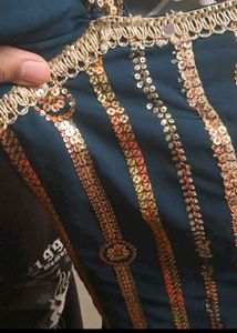 Elegant Sequined Ethnic Gown