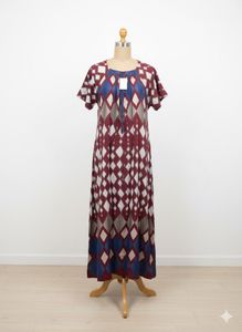Boho Print Maxi Night Gown