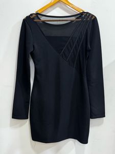 Black sheer dress