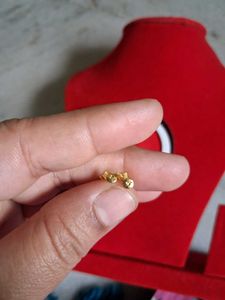 Gold Star Stud Earrings with Crystals