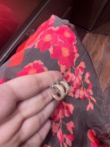 Combo of 2: Sparkly Hoop Earrings