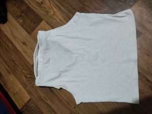 Sleeveless White Polo Top