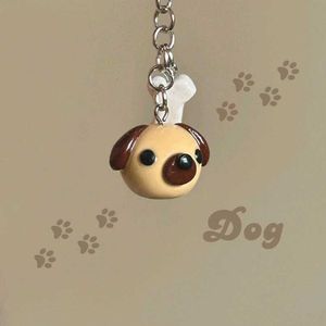 Clay Pup Keychain 🐶 🦴