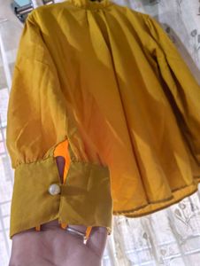 Mustard Yellow Long Sleeve Blouse