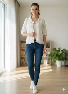 White Knit top