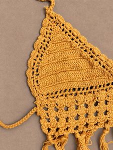 Crochet Crop Top with Fringe