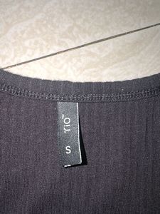 Classic Black Ribbed Henley Top
