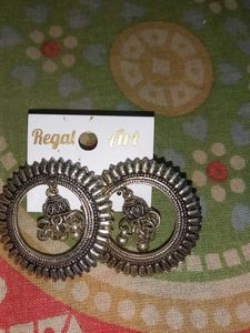 Silver Jhumka Earrings