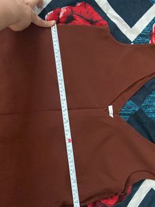 Brown Cinema Club Top With Pockets