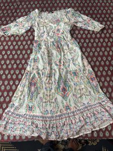 Boho Paisley Print Maxi Dress