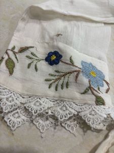 White Embroidered Anarkali Gown