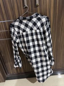 Classic Black &amp; White Buffalo Check Shirt bust 42