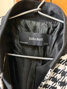 Zara Houndstooth Blazer