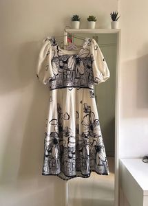 Coquette Floral Puff Sleeve Dress