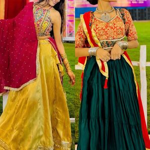 Navratri lehnga choli combo set 2