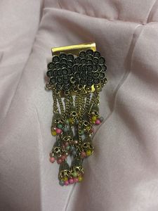 Antique Gold Tone Jhumka Earrings