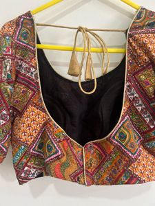 Vibrant Navratri Printed Padded Ethnic Blouse