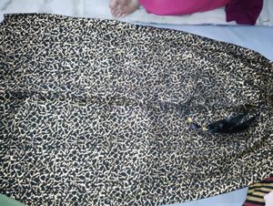 Black &amp; Gold Patterned Pants