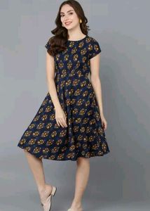 Floral Print Fit & Flare Dress