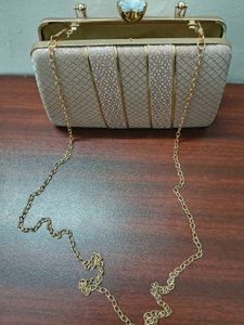 Elegant dusty rose Bridal sling + clutch