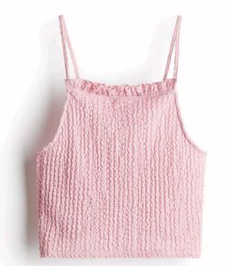 Textured Jersey Strappy Top 💗