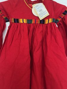 Red Embroidered Baby Girl Dress