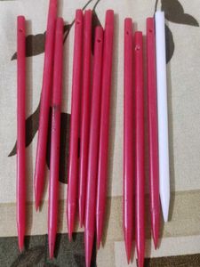Eleven plastic hair sticks for bun (juda)
