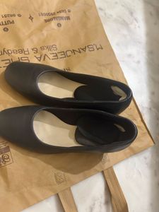 Classic Black formal block heel pumps