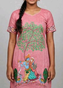 Patachitra Kurti Set at very Low Rate