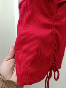 Red Sleeveless Top