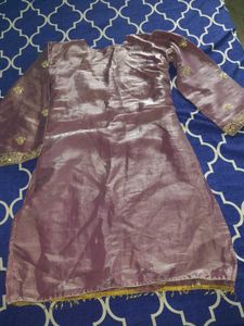 Embellished Lavender dress and shalwar with dupatt