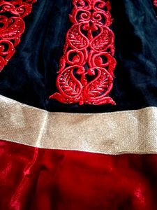 Black Net Anarkali Suit