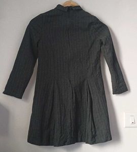 Classic Black Pinstripe Dress