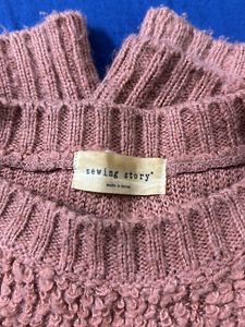Peach pink sweater