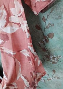 Floral Print Button-Up Kurta