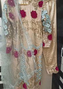 Heavy net pakistani suit