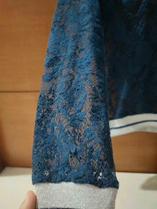 MAX Blue Lace Long Sleeve Top💙