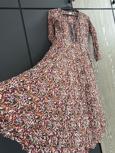 Boho Print Ethnic Gown