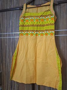 Cotton Mustard Kurti