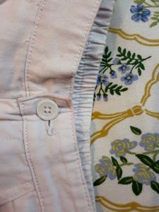 White Lace Trim Shorts