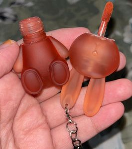 Cute Translucent Bunny Keychain lipstick