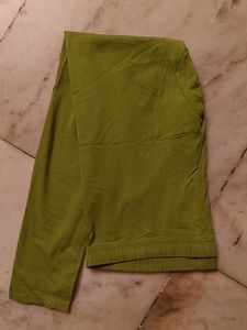 Lime Green Cotton Leggings
