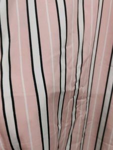 Peachy Pink Midi Dress With Belt